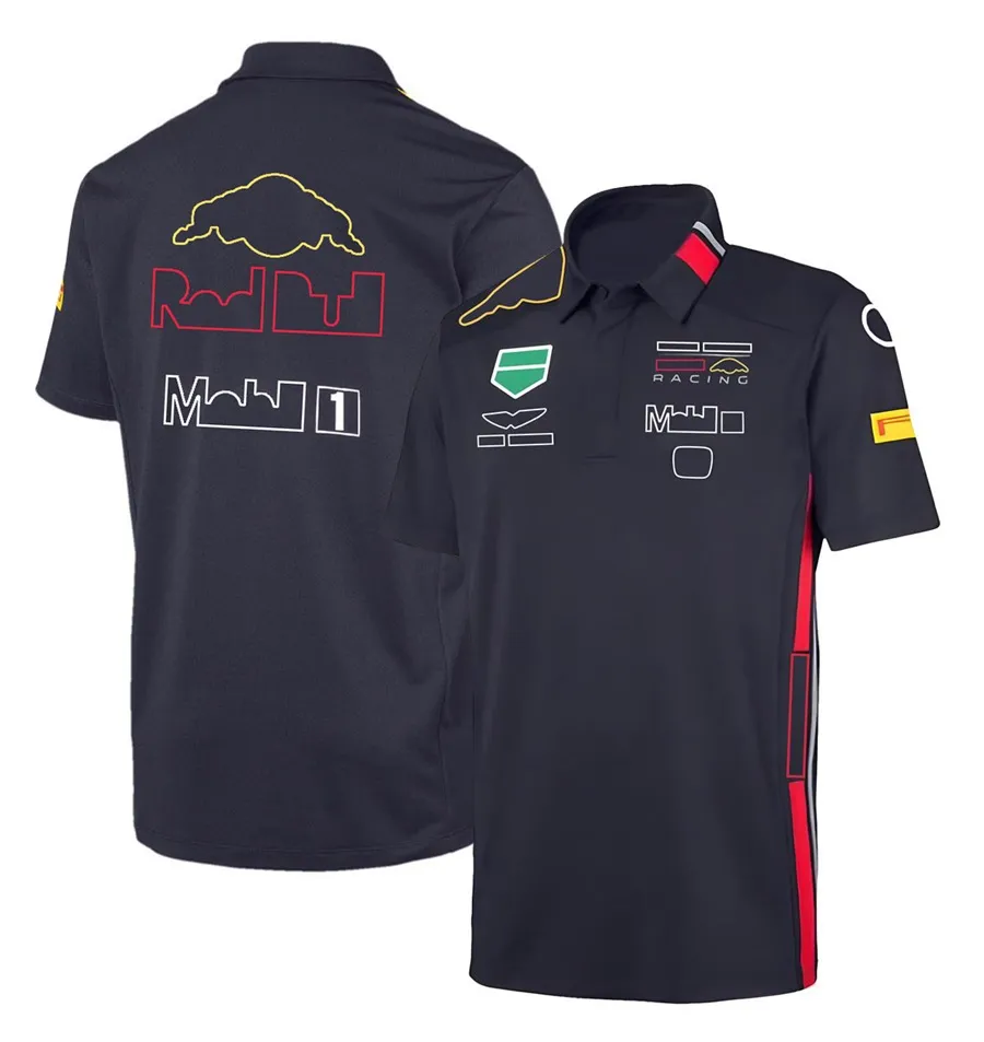 T-shirt F1 Formula 1 Driver T-shirts Polos d'équipe à manches courtes Racing Shirt Maillots pour hommes Tops Quick Dry Plus Size Motoc254D