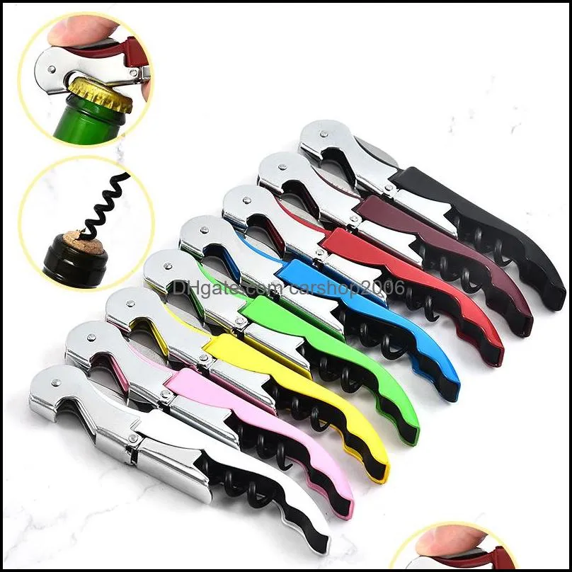 Openers Kitchen Tools Kitchen Dining Bar Home Garden Stainless Steel Red Wine Beer Bottle Opener Cork Screw Mti Function Seahor Dhmjh