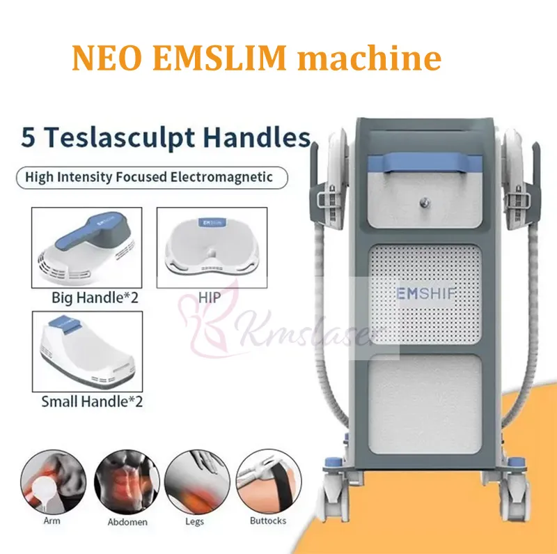Emslim NEO RF HIEmt slimming machine bodysculpting tesla 4or5 handles electromagnetic building muscle stimulator Muscle Trainer Buttock Lifting equipment