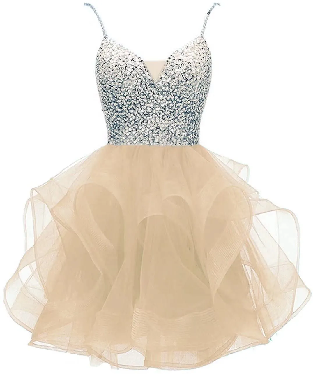 open lace back dress Puff Sleeve Floral Organza Dress L
