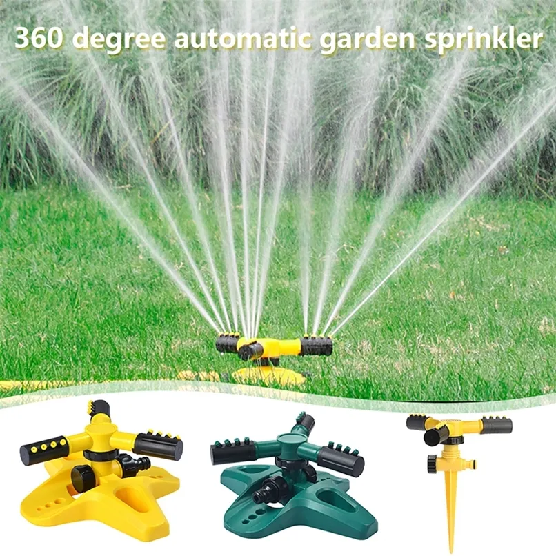 Tip Bahçe Çim Sprinkler Otomatik 360 Derece Dönen Avlu Geniş Alan Kapsamı Su Sulama Malzemeleri 220813