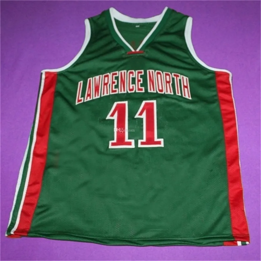 Nikivip # 11 MIKE CONLEY LAWRENCE NORTH HIGH SCHOOL Maglia da basket retrò Mens cucita personalizzata Qualsiasi nome numerico