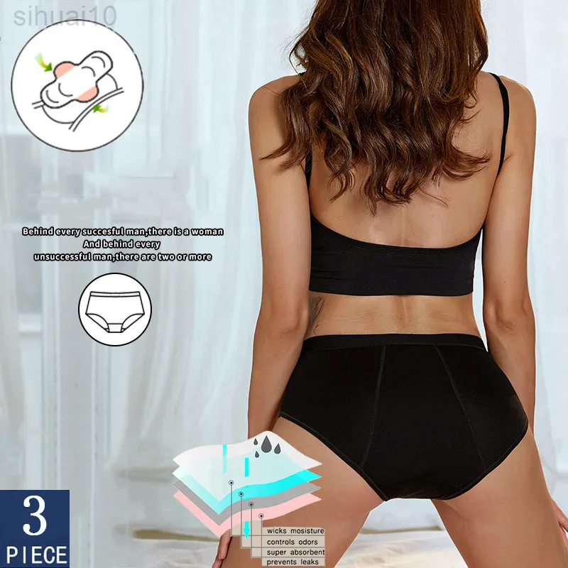 string string femme ondergoed vrouwen Fysiologische Periode Slipje Vier Lagen Lekvrije Absorberen Menstruele Ondergoed Menstruatie Slips L220802