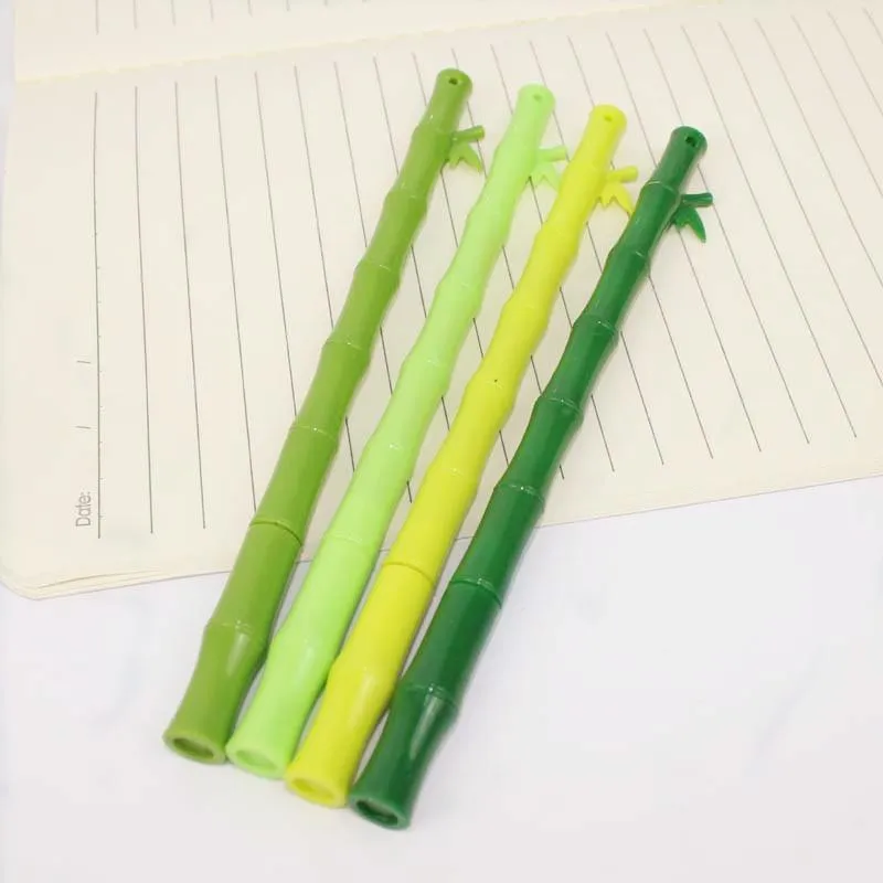 Bamboo Neutral Pen Cartoon Creative Cute Students Use Stationery Test Prizes  Office Supplies Needle Tube Signature Business Gift Pens