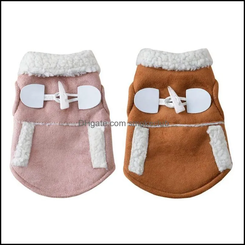 Pet Dog Cat Winter Clothes Coat Apparel Puppy Warm Motorcycle Vest Costume for Small Dog Pet Clothes