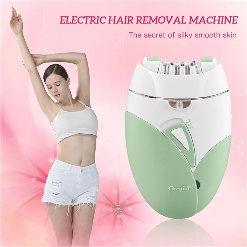 Ckeyin USB Rechargable Women Epilator Body Leg Hair Removal Depilator Shaver Female Electric Shaving Apparatu Depilation Machine 220323