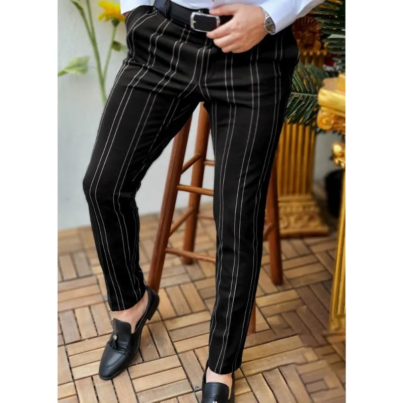 Women's Formal Pencil Pants High Waist Pleated Pockets Ankle Length Solid  Color Straight Leg Suit Pants