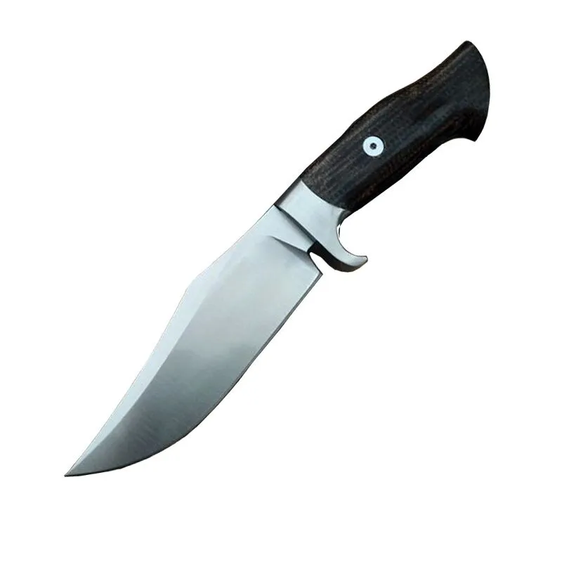 Новый высококачественный боуи с фиксированным лезвием нож DC53 атласные лезвия