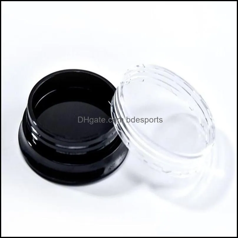 3g 3ml Jar Cosmetic Bottle Sample Empty Container Pot Clear Screw Cap Lid Small Bottles Cases for Eyeshadow Lip Balm