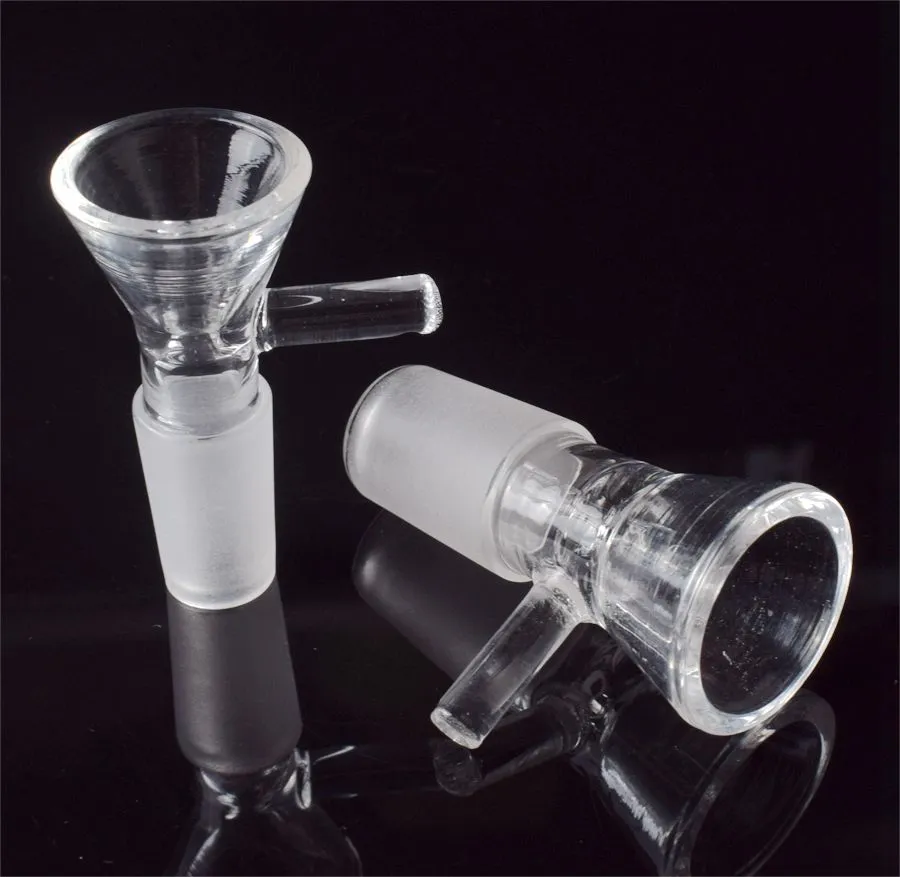 DHL 14 мм 18 мм мужской стеклянный боковой чашу кальянов адаптер шаров травы сухой масляный горелка с ручкой для курения инструменты аксессуары водяные бонги
