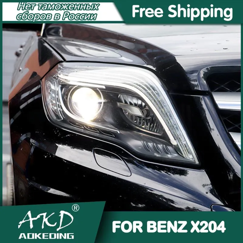 Other Lighting System Car For GLK 300 2013-2022 Headlights DRL Hella LED Bi Xenon Bulb Fog Lights Accessory X204 Glk260 200 Head LampOther O