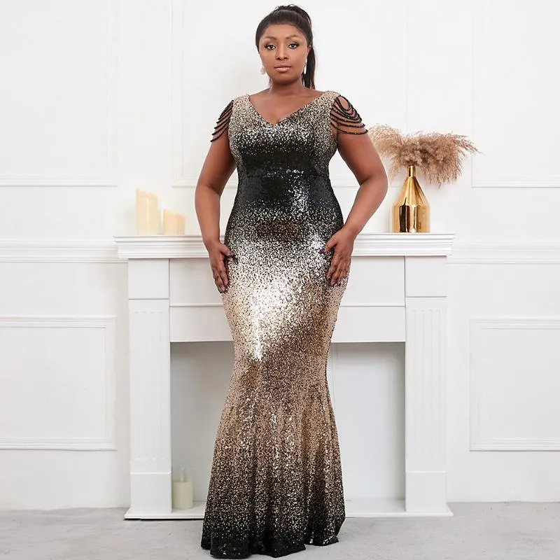 Black gold store silver sequin dress