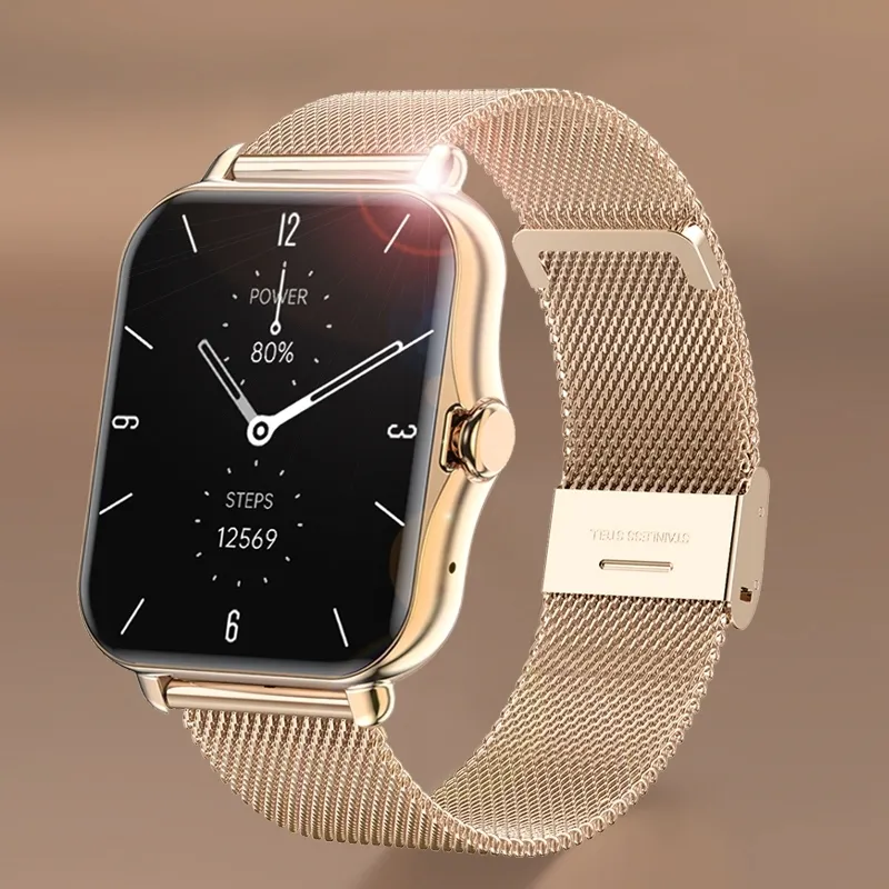 GEJIAN Bluetooth Call Smart Watch Uomo Donna Smartwatch ECG Fitness Tracker Touch screen impermeabile da 1,69 pollici per Android iOS