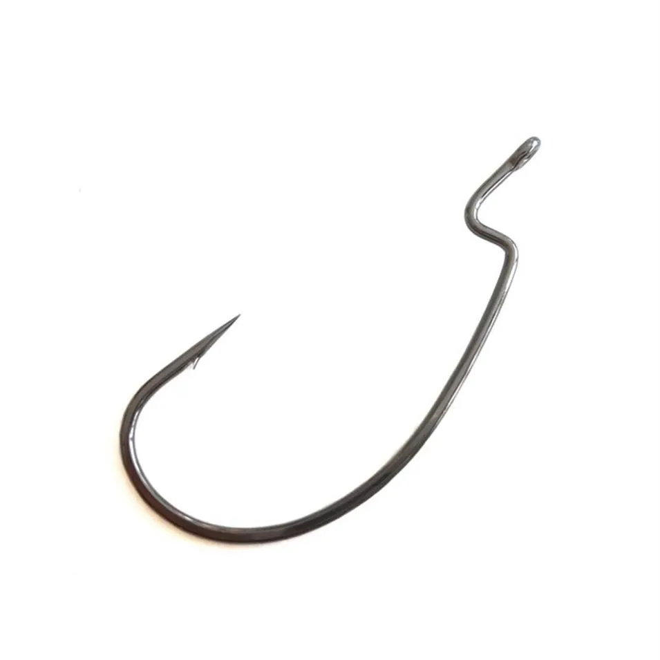 Bulk Hook BKK 9003CD Wide Gap Worm Fishing Hooks Jig Crank Big Bass High Carbon Steel Barbed For