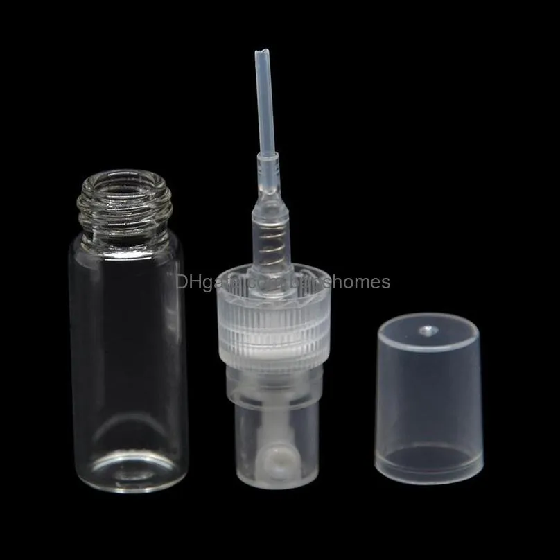3ml 5ml 10ml Mini Clear Glass Essential Oil Perfume Bottle Spray Atomizer Portable Travel Cosmetic Container Perfume Bottle
