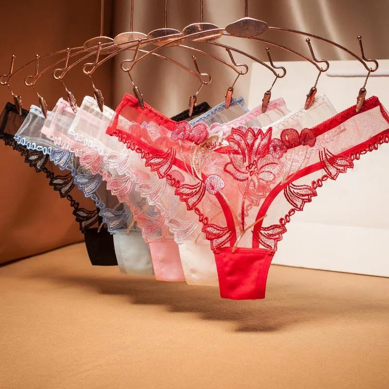 شبكة شفافة مثيرة النساء الداخلية ثونغ الملابس الداخلية G سلاسل سراويل داخلية