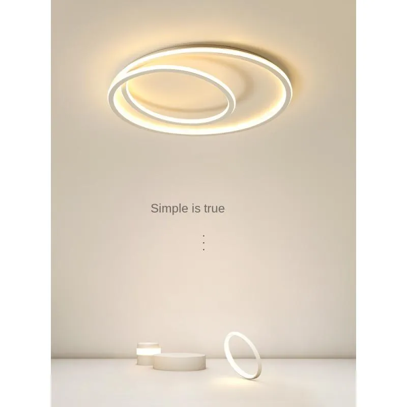 Taklampor sovrum huvudljus runda vardagsrum lampor modern minimalistisk masterlampa vit designer lampan