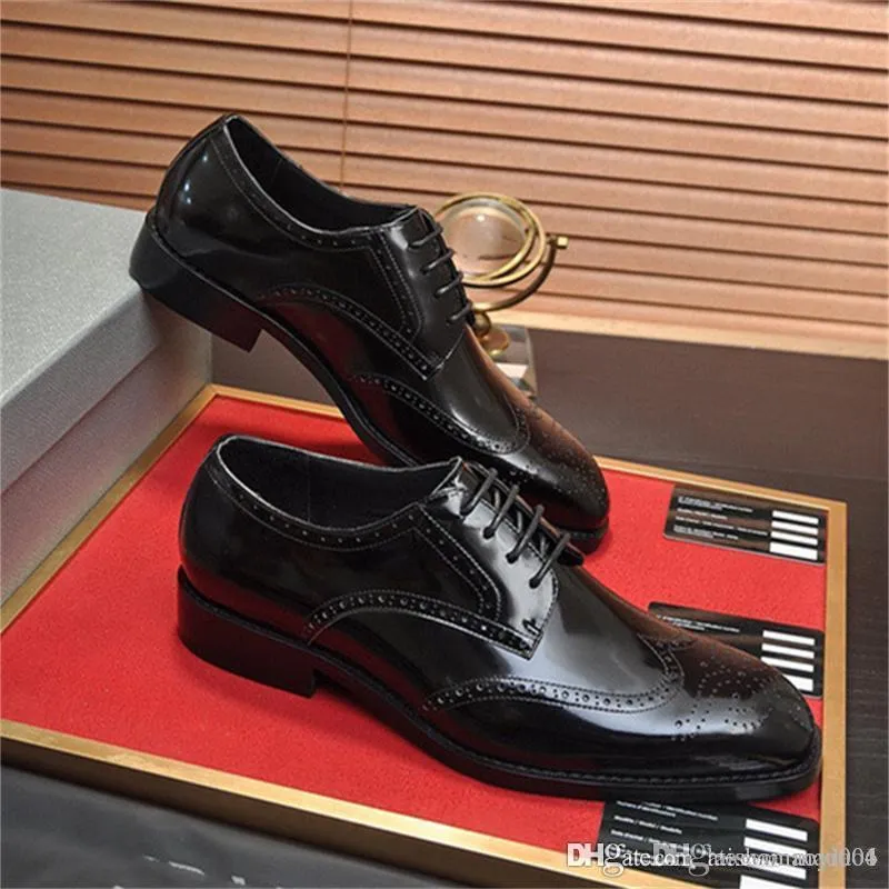 A4 2022 new Mens Fashion Genuine Leather Slip-on Oxfords Men Business Office Work Formal Dress Shoes Brand Designer Party Wedding Flat Shoes Size 38-45