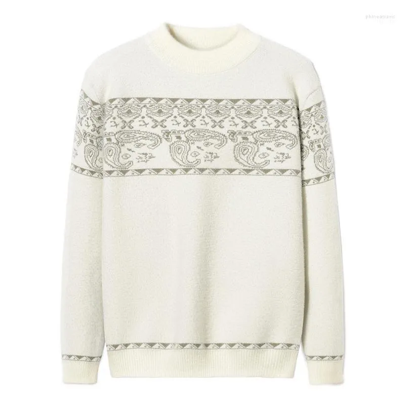 Mode vinter kashmir varm tröja män o-hals hösten mens pullover lapptäcke smala passformar toppar stickade mäns jumper västar phin22