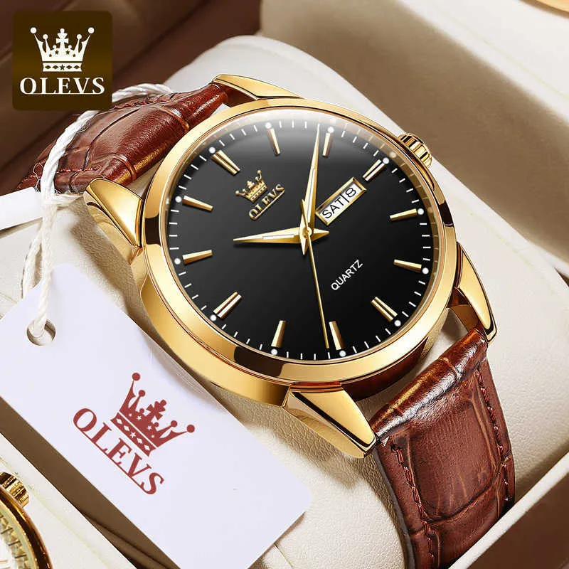 Montre pour femme de marque de mode pour hommes Olevs montre à quartz étanche en gros