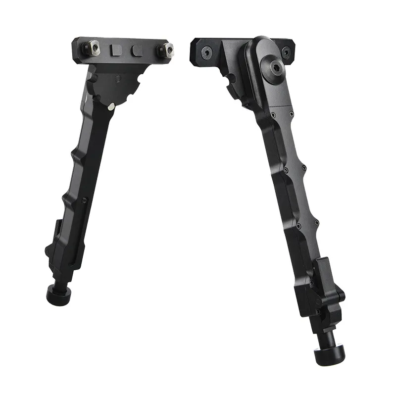 Accesorios tácticos V9 Bipod para M-Lok System Rail Bipod plegable con ajuste de altura 6 a 8 pulgadas M4 AR15 Rifle de caza Airsoft Aleación de aluminio