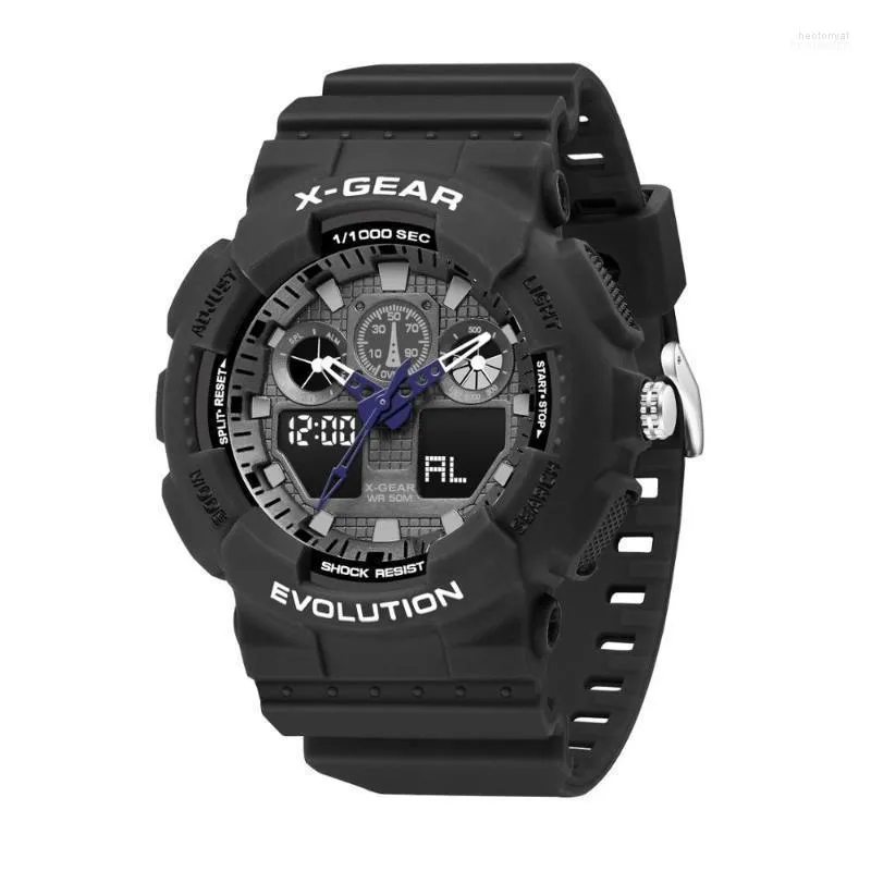 Relógios de pulso Moda de luxo masculino gshock Gshock G Shok Shokless Steel Sport Cronógrafo Analógico Multifuncional à prova d'água Relógio digital Hect2