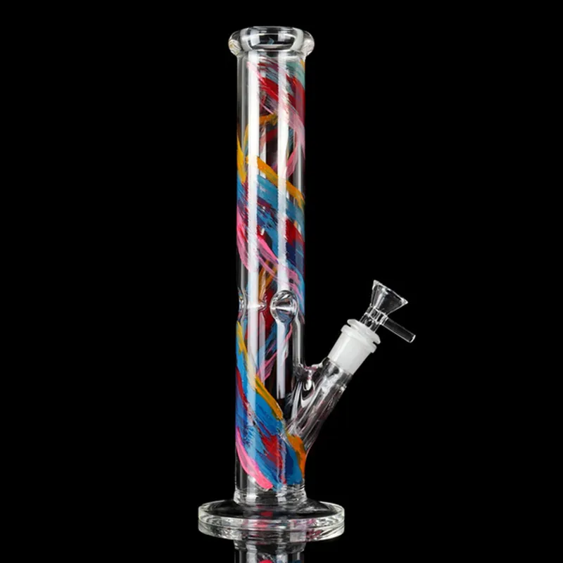 7.8インチカラフルなBongs Hookah Bowl Bubbler Honeycomb Pipes with Quartzボウル