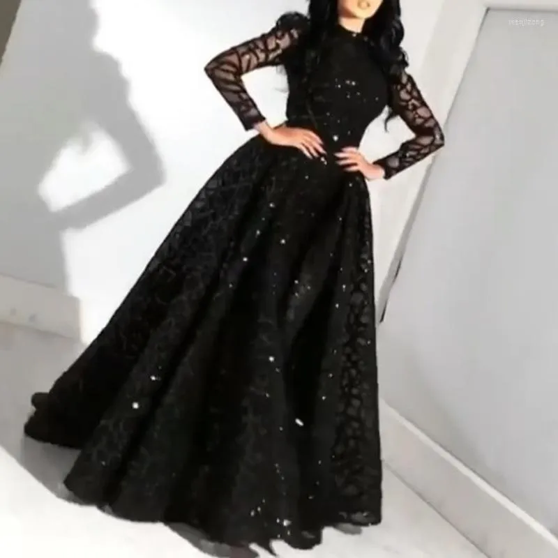 Robes décontractées formelle soirée bal perles pour femmes femmes dames fête longue 2022 o-cou lumière noir robe de bal parole longueur vêtements