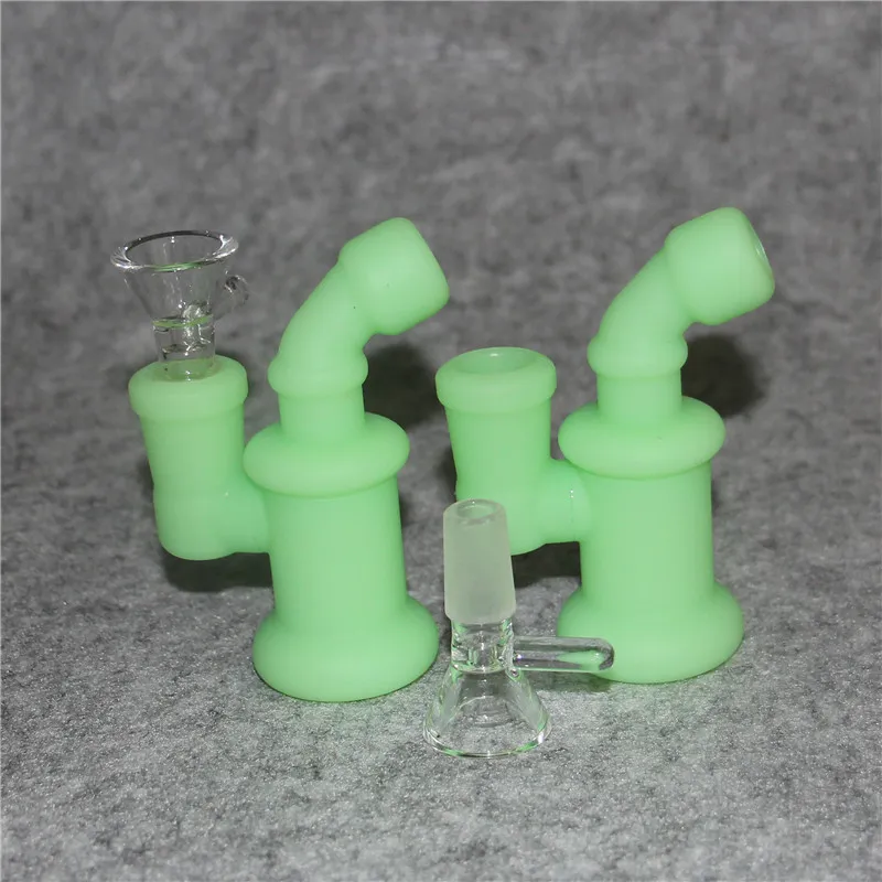 Силиконовые масляные горелки водяной бонг трубы маленькие кальянные трубы пузырь-монтажные установки для курения мини-надголовки