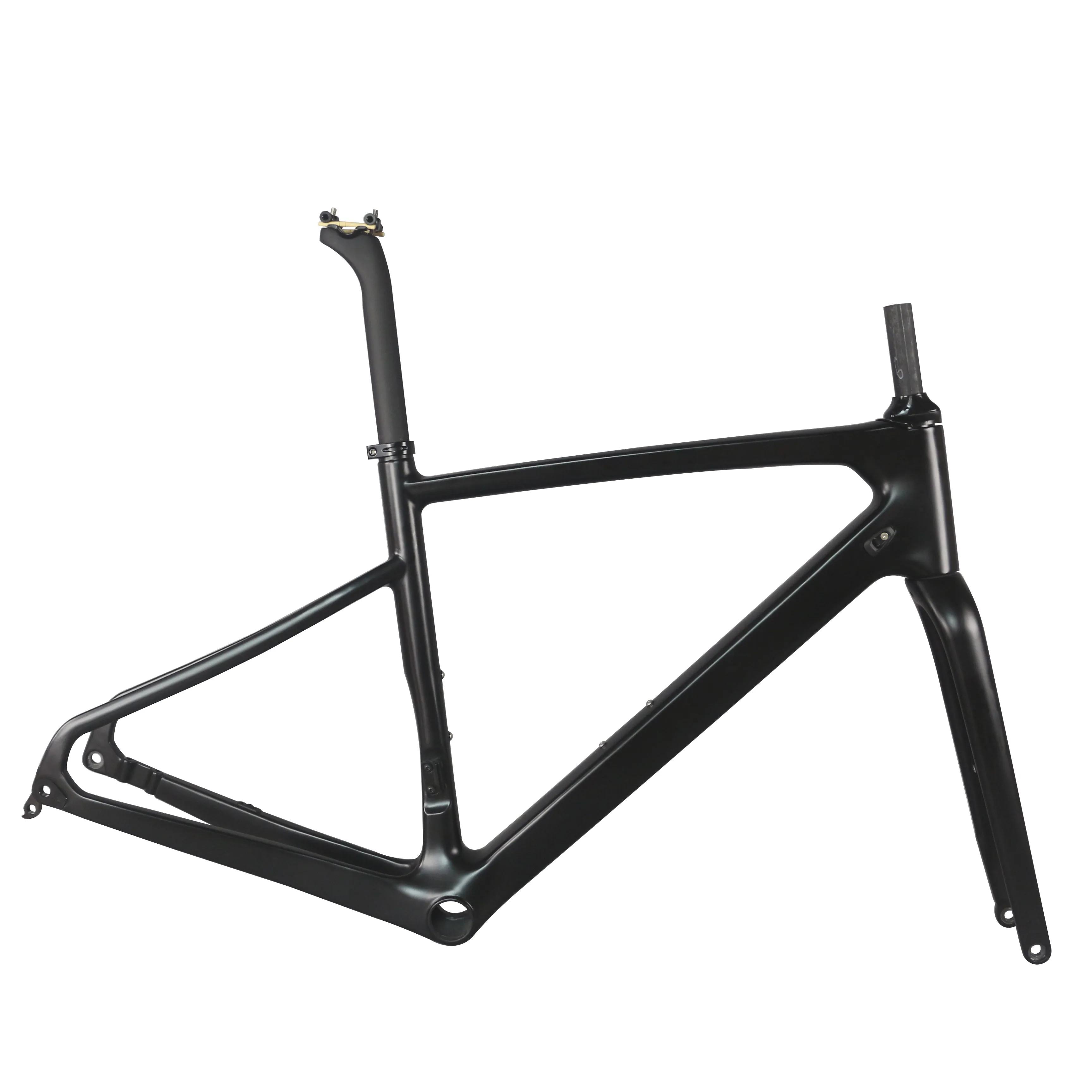 Cadre de vélo de gravier avec frein à disque GR043, en Fiber de carbone T800, 45/48/51/54cm, BB86, support plat, nouveau modèle