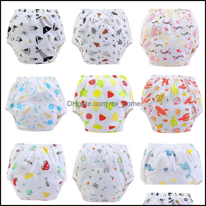 new print baby diapers reusable training pants washable cloth diapers nappy waterproof pants diaper cover underwear 826 y2