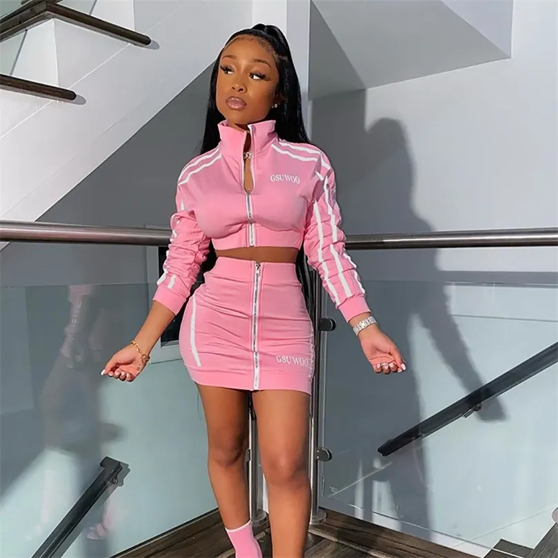 Pink skirt hotsell matching set
