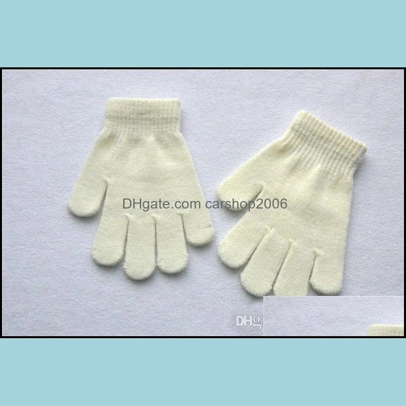 Winter Warm Children Knitted Gloves Kids Girls Gloves Full Finger Glove Knitted Boys Gloves 6 Styles Support FBA Drop Shipping