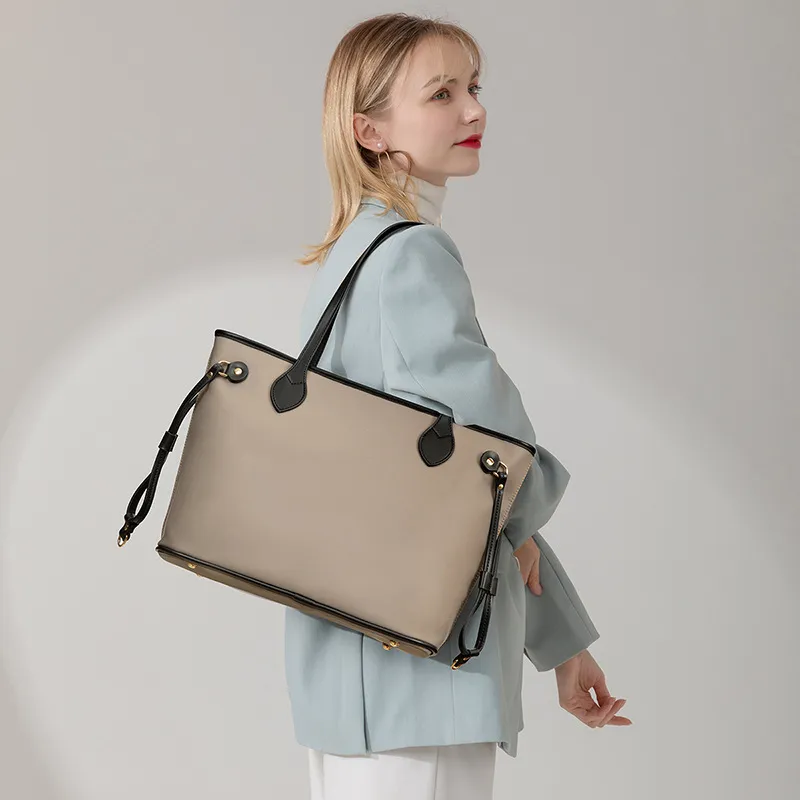 レタープリントラグジュアリーデザイントートバッグ女性財布とハンドバッグ女性ハンドバッグのためのコンポジットバッグビンテージスタイル