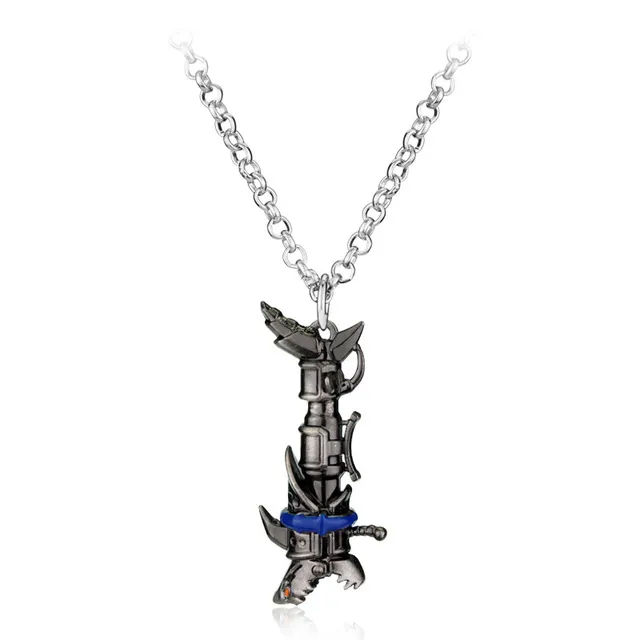 Anime Arcane Powder Jin Alien Pendant Chain Cool Metal Punk
