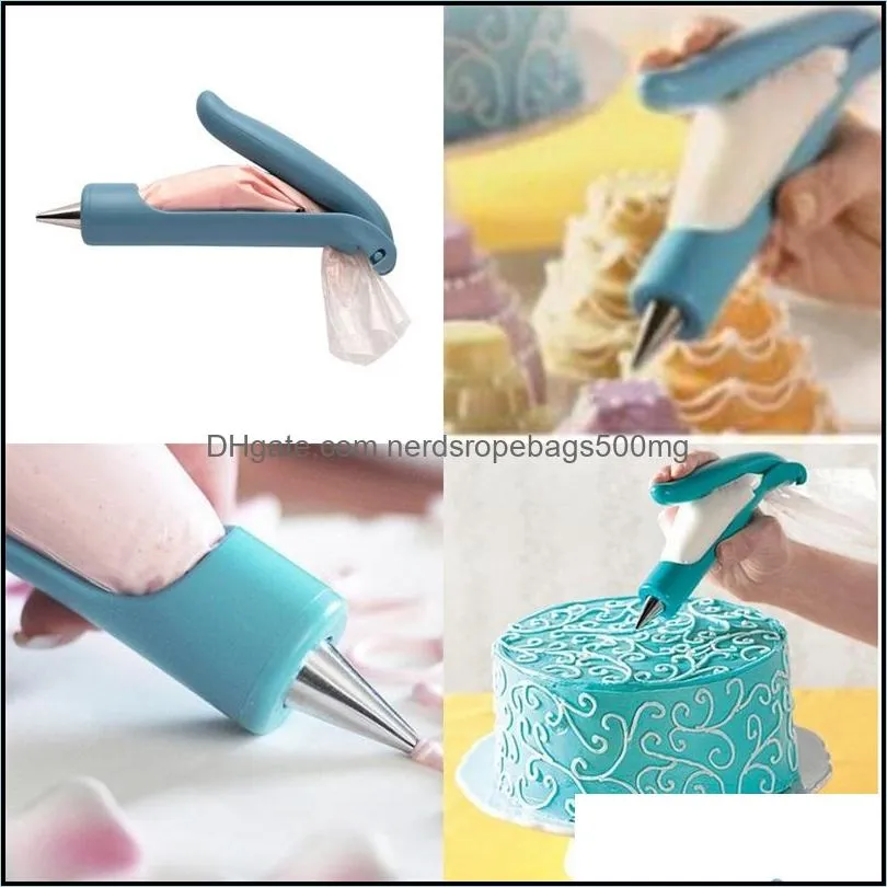 Cake Baking Butter Nozzle Multi Function Stainless Stee Decoration Flower Drawing Pen Kitchen Home Varied Suit Supplies Hot Sale 14 2sk