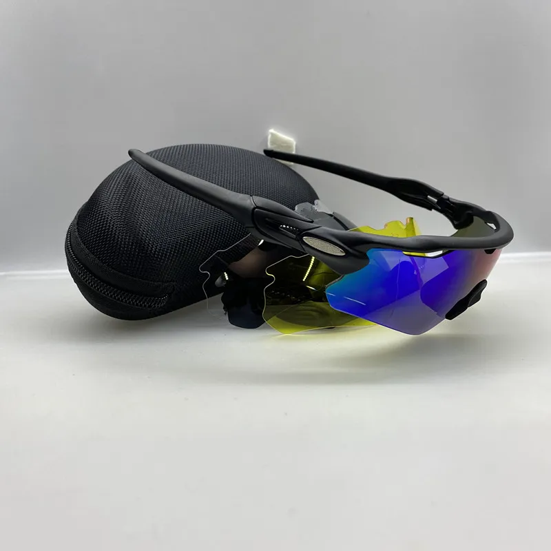 Ventes à chaud des lunettes de vélo de vélos extérieurs verres de vélos polarisés UV400 Lunettes de soleil Men Femmes Mtb Goggles avec boîtier de pêche à la pêche à la pêche 4 Lens 18