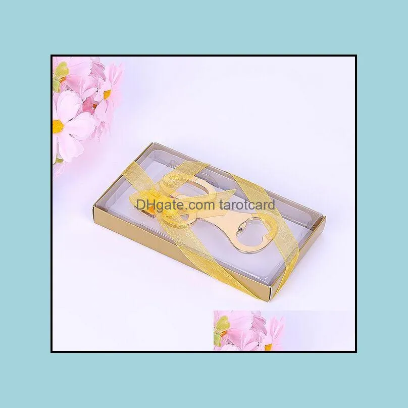 Golden Wedding Souvenirs Digital 50 Bottle Opener 50th Birthday Anniversary Gift For Guest free shipping