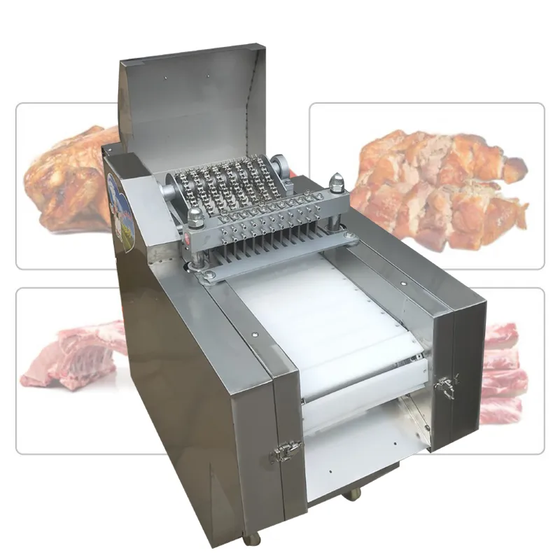 Automatisk frysta nötköttkub Dicer Chicken Breast Dicing Machine Poultry Meat Cutting Machine Fisk tärnad till salu
