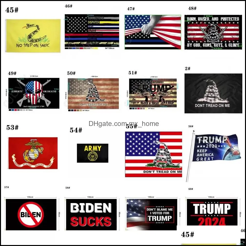 DHL Newest Designs Direct Factory 3x5 Ft Flags 90*150 Cm Lets Go Brandon Save America Again Trump Flag For 2024 President Election U.S. densign Custom