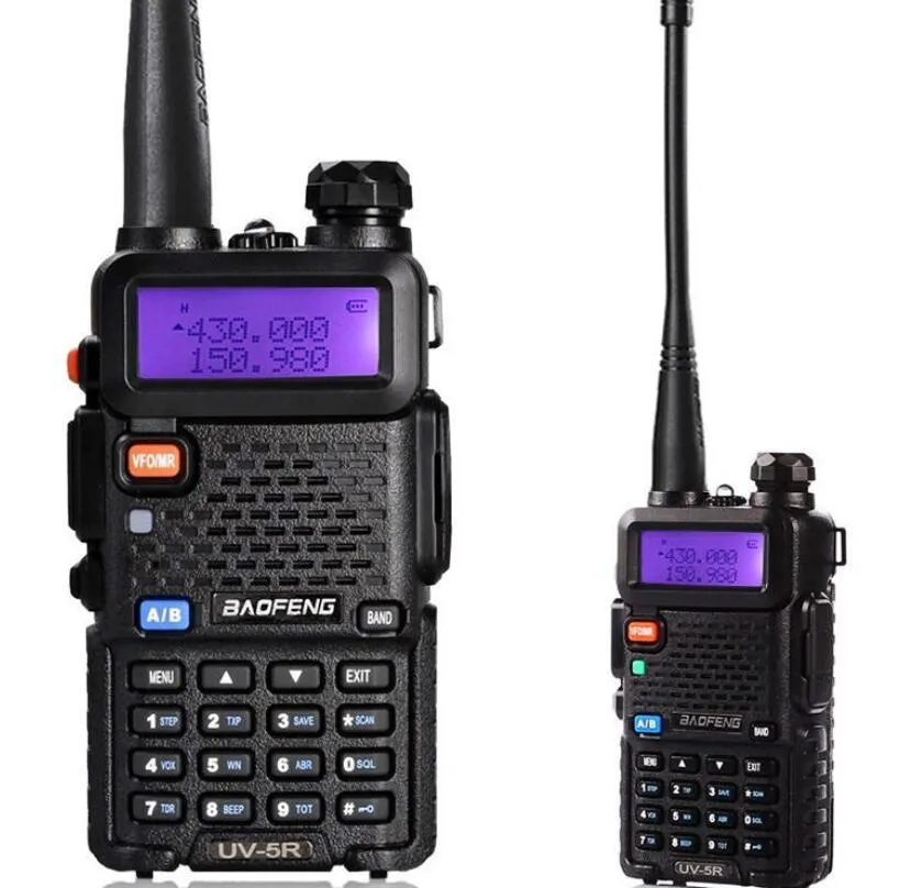 الأصلي baofeng uv-5r المزدوج bandransceiver uv5r اتجاهين راديو walkie talkiea bf-uv5r مع سماعة مجانية