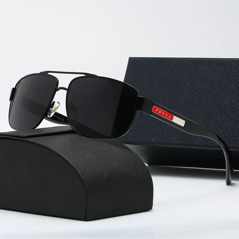 Gafas de sol de lujo de diseño 2023 para hombre, 5 colores, moda clásica UV400, verano, conducción al aire libre, playa, ocio