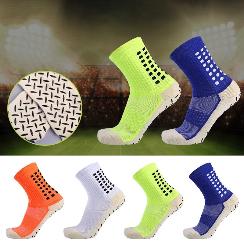 Neue Sport -Anti -Slip -Fußball -Socken Baumwollfußball -Männer Socken mehrfarbige Knöchelsocken Fy3332