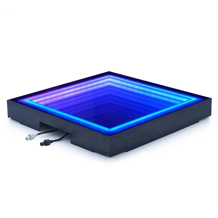 Nieuwste vakantiefeest Decor 3D Mirror Neon Led Dance Floor te koop