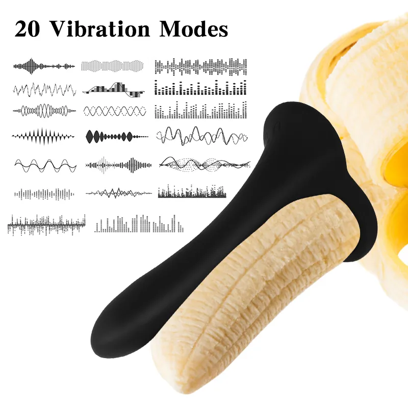 vibrate dick Trinity Vibes 8X Vibrating Silicone Rechargeable Penis Tip Vibrator
