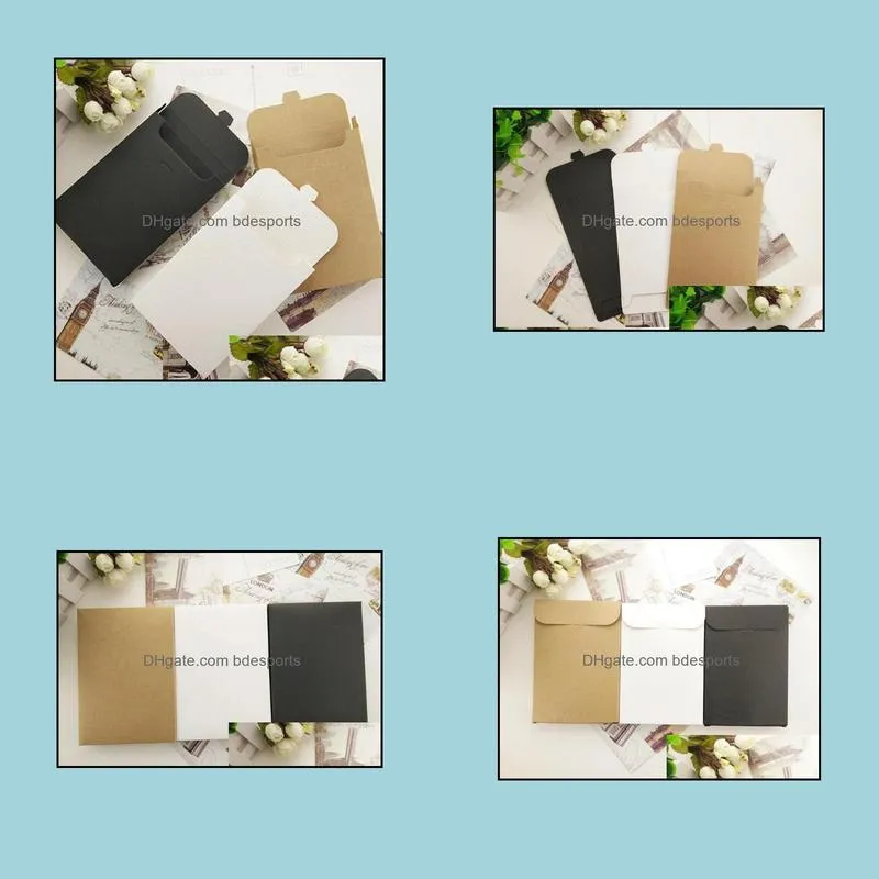 Greeting Card Packing Cardboard Box Envelope Type Postcards Gift Boxes 15.5*10.8*1.5cm