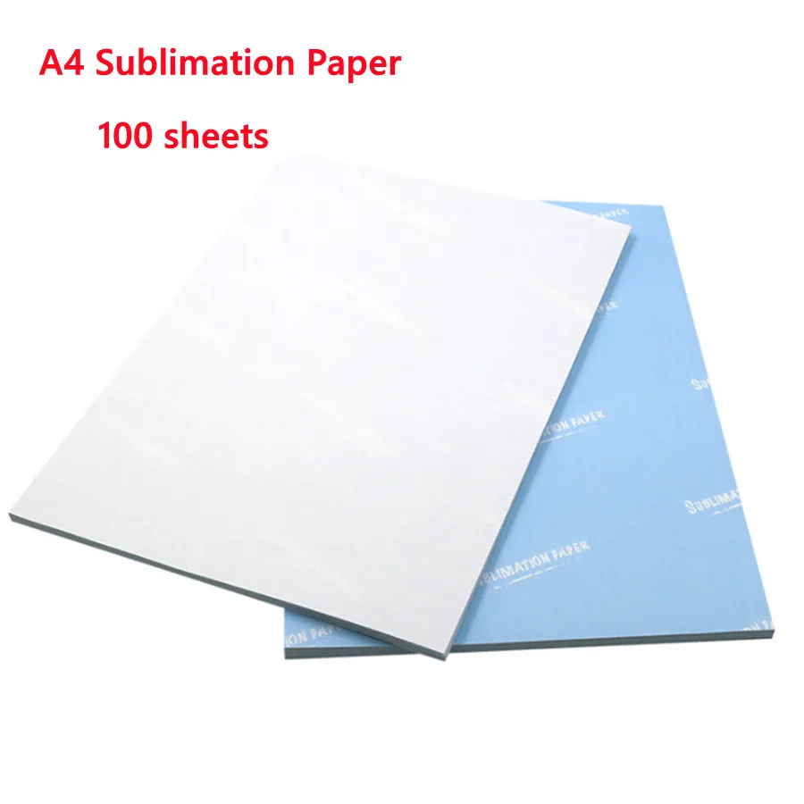 A4 Sublimação Papel em branco de 100 folhas de papel de transferência de calor produtos para camiseta modal assado xícara de papel de impressão de carimbo quente b6