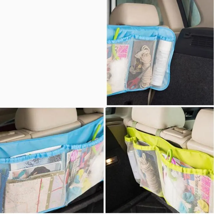 Large Auto Car Organizer Boot Bag Multifunction Foldable Trash Hanging Storage Organizers For Cars Seat Capacity Storages Pouch WLL253