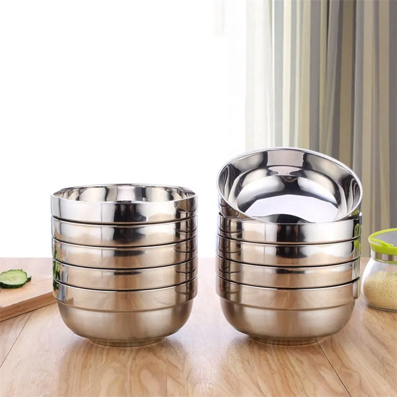Double Wall Stainless Steel Mixing Bowls Insulation Bowl For Students
