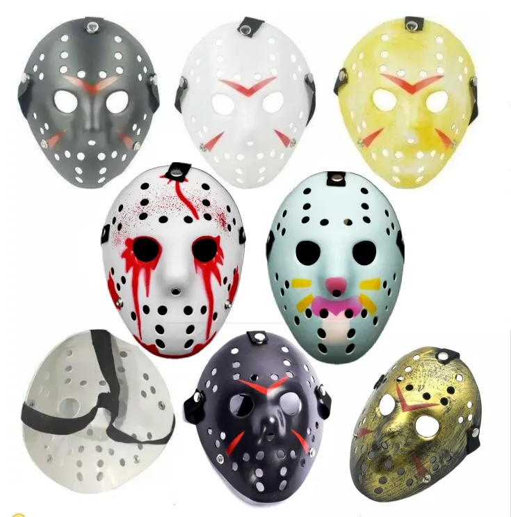 6 stijl Full Face Masquerade Maskers Jason Cosplay Skull Mask Jason vs Friday Horror Hockey Halloween Kostuum Scary Festival Party GG0727